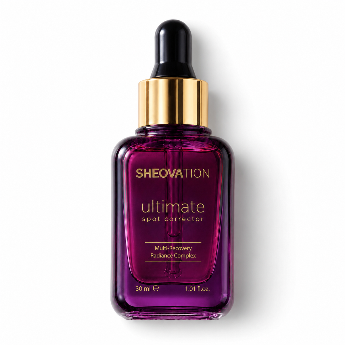 Sheovation Ultimate Spot Corrector serum bottle